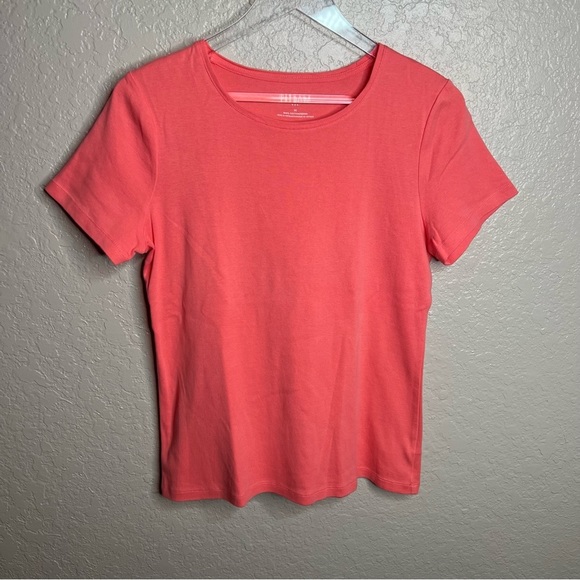 Talbots Coral Short Sleeve Top - Picture 2 of 5